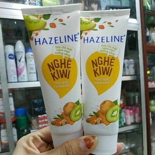 SỮA RỬA MẶT NGỪA MỤN TRẮNG DA HAZELINE NGHỆ KIWI 50G!