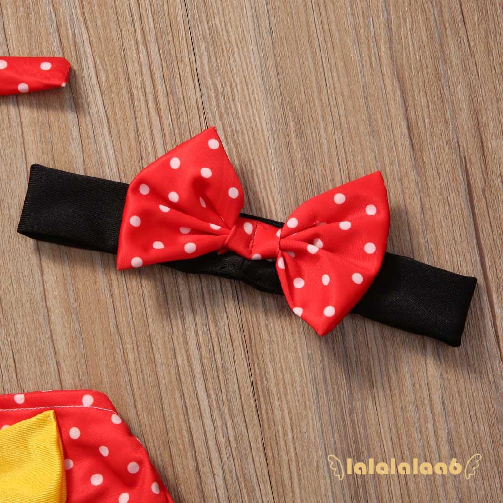 Set đồ tắm họa tiết chấm bi xinh xắn cho bé gái
