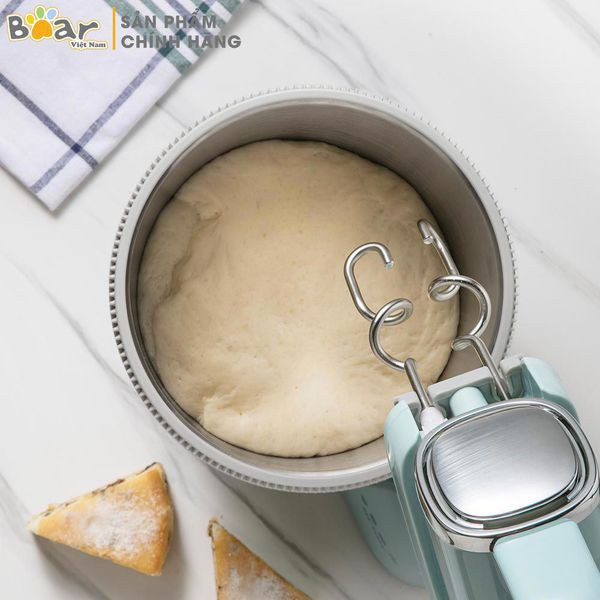 [BẢN QUỐC TẾ][BH18 THÁNG]Máy Đánh Trứng Trộn Bột Đa Năng Bear DDQ-B03V1 (Hàng chính hãng - bảo hành 12 tháng)