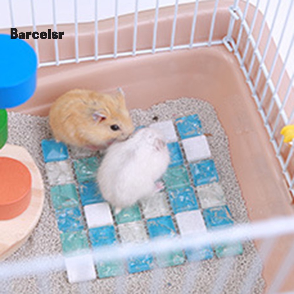 Thảm lót làm mát kích thước nhỏ dành cho sóc/chuột hamster dùng trong mùa hè