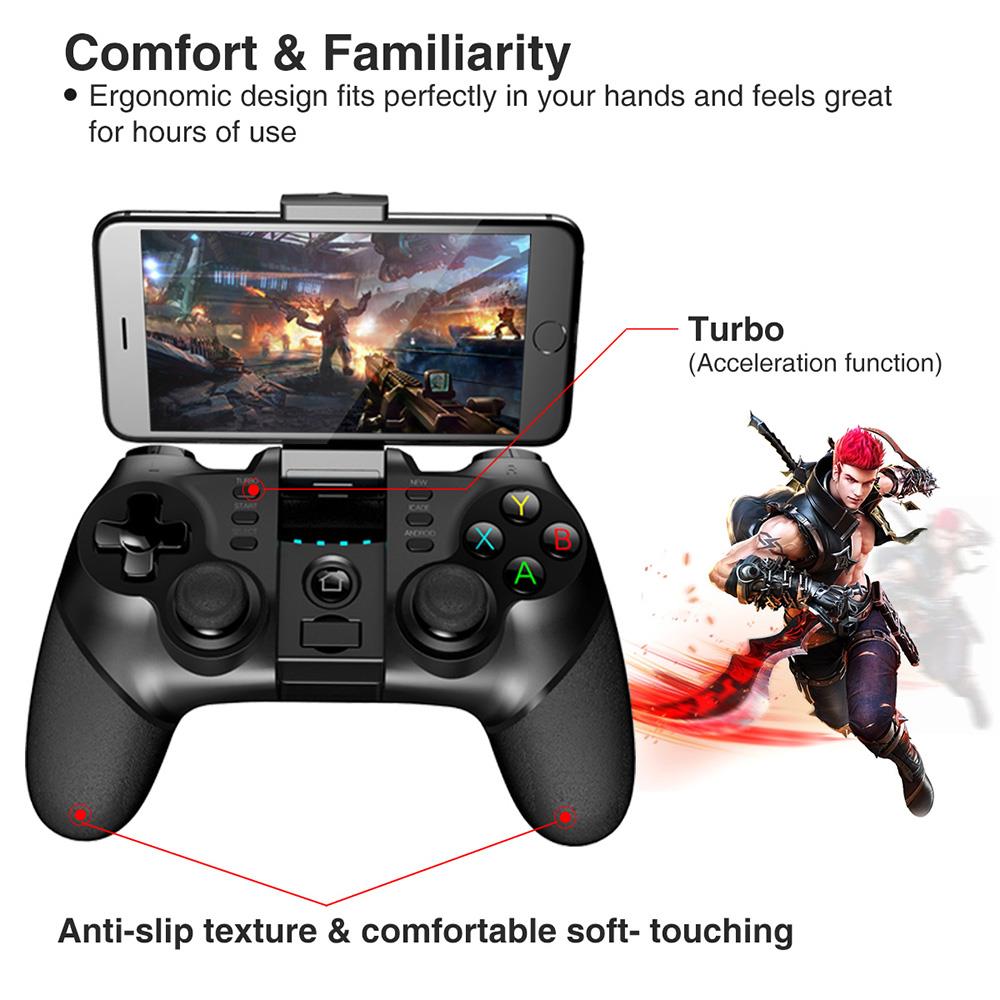 Tay Cầm Chơi Game Bluetooth Ipega 9076 Pg-9076 Cho Điện Thoại Android / Pc / Tv / Pc / Ps3 Vr