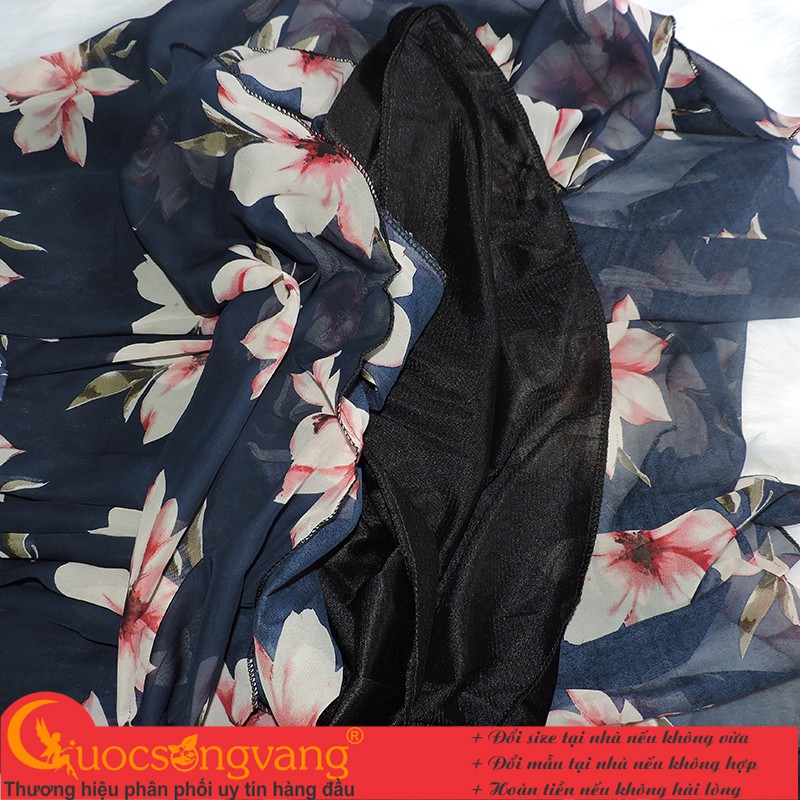 Chân váy dài maxi hai lớp chân váy chiffon lưng thun GLV017 Cuocsongvang | BigBuy360 - bigbuy360.vn