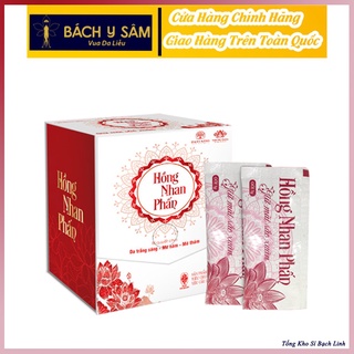 Hồng Nhan Phấn Bách Y Sâm TRẮNG SÁNG DA MỜ NÁM Hộp 20 gói x 3gr (Mẫu Mới Dạng Bột)