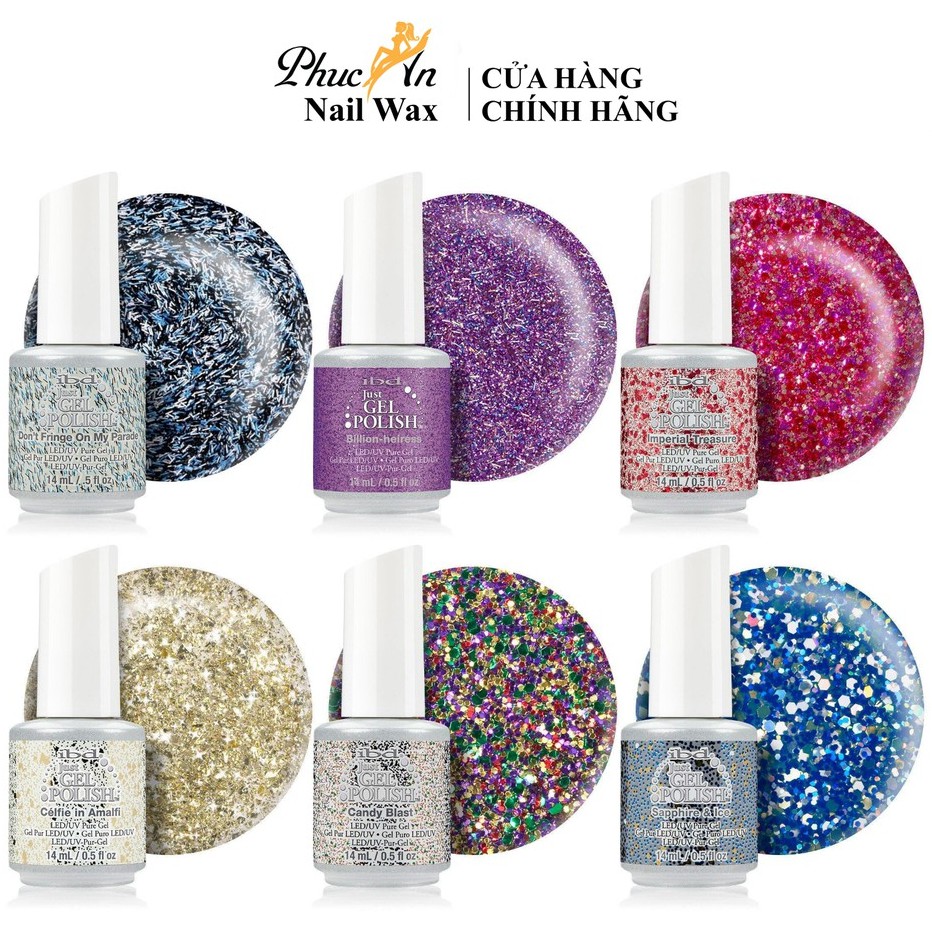 Sơn Gel Màu iBD BST Glitter Chính Hãng Xuất Xứ USA Nước Sơn Mướt Mịn , Sắc Nét , Bám Bền Cao , Phúc An Nail Wax
