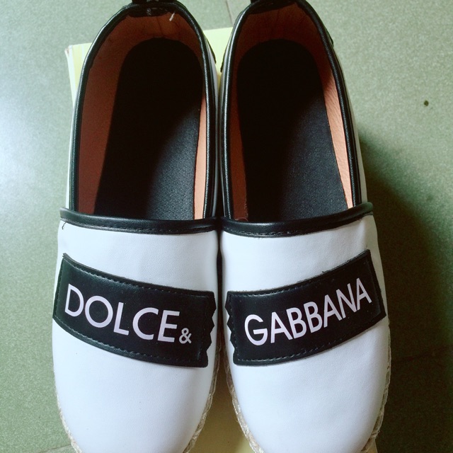 giày slip on chất da dolce gabbana SALE có video