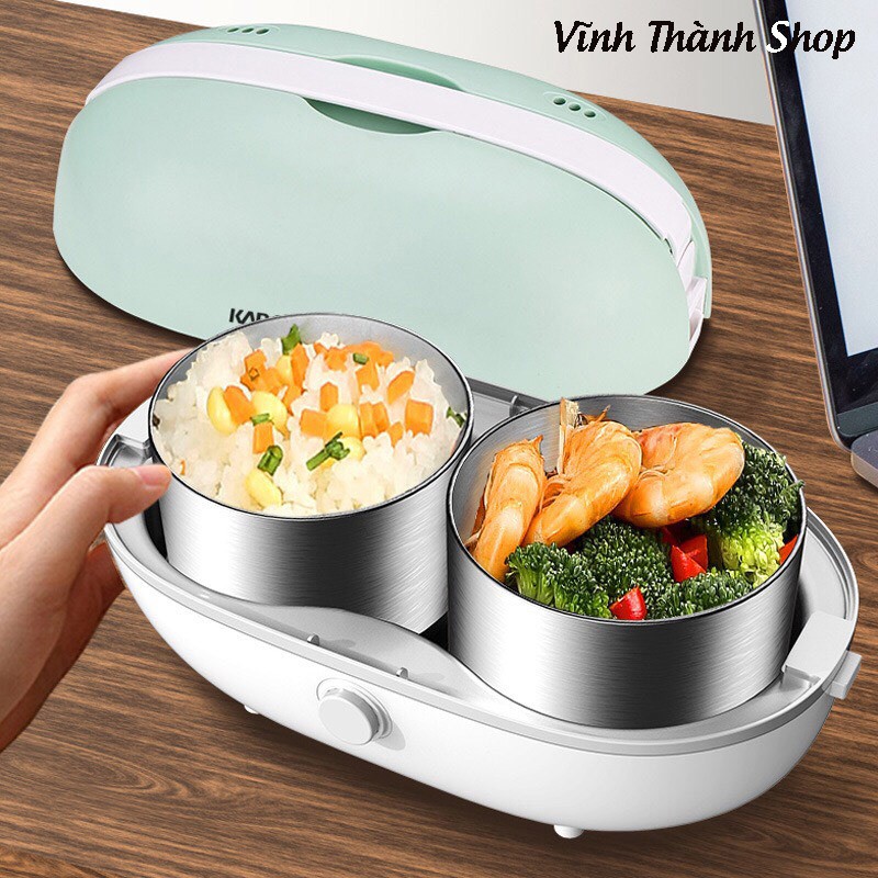 Hộp Cơm Cắm Điện Văn Phòng Lòng Inox 304 Dung Tích 1 Lít Bảo Hành 6 Tháng LV182 | BigBuy360 - bigbuy360.vn