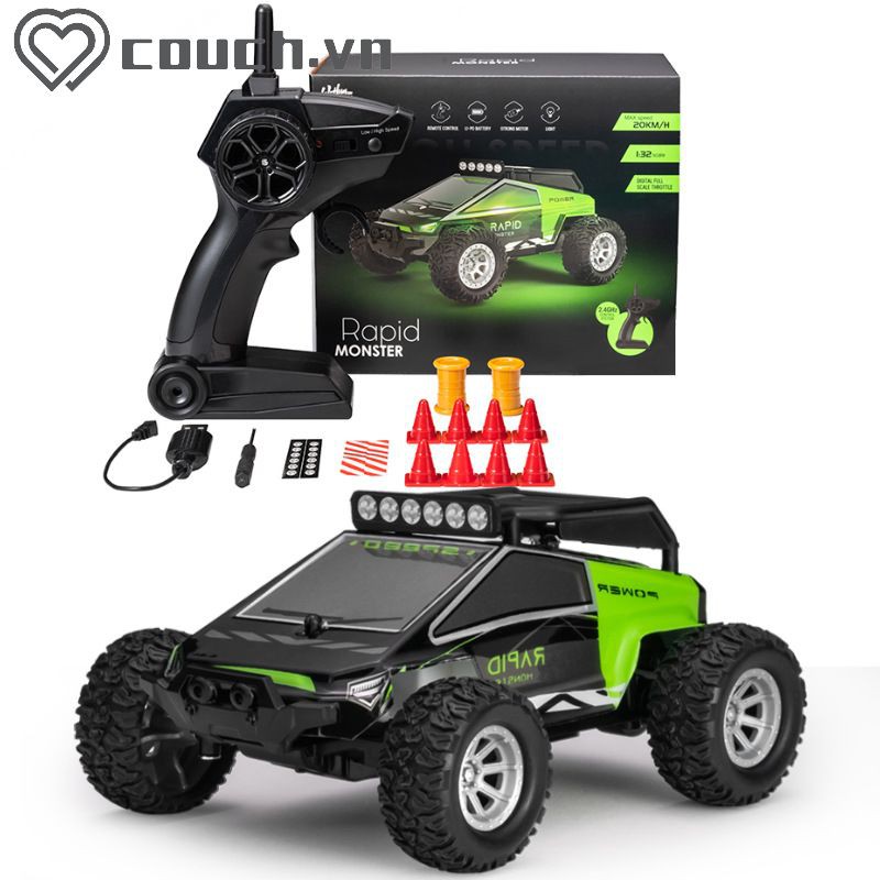 RC Bộ Xe Địa Hình Điều Khiển Từ Xa 2.4ghz Mini 25km / H Tỉ Lệ 1: 32