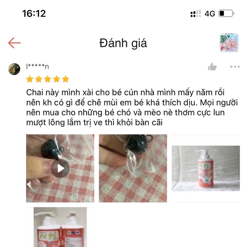 Sữa tắm Pet Gel Plus ngừa ve rận cho thú cưng