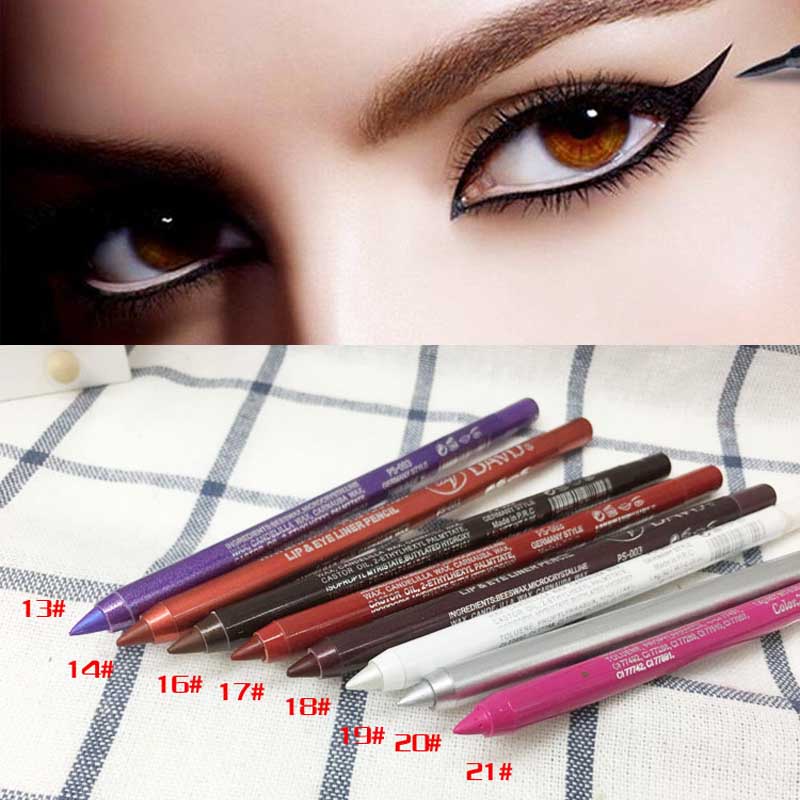 Bút Kẻ Mắt 20 Màu Ngọc Trai Tùy Chọn Chống Nước Lâu Trôi