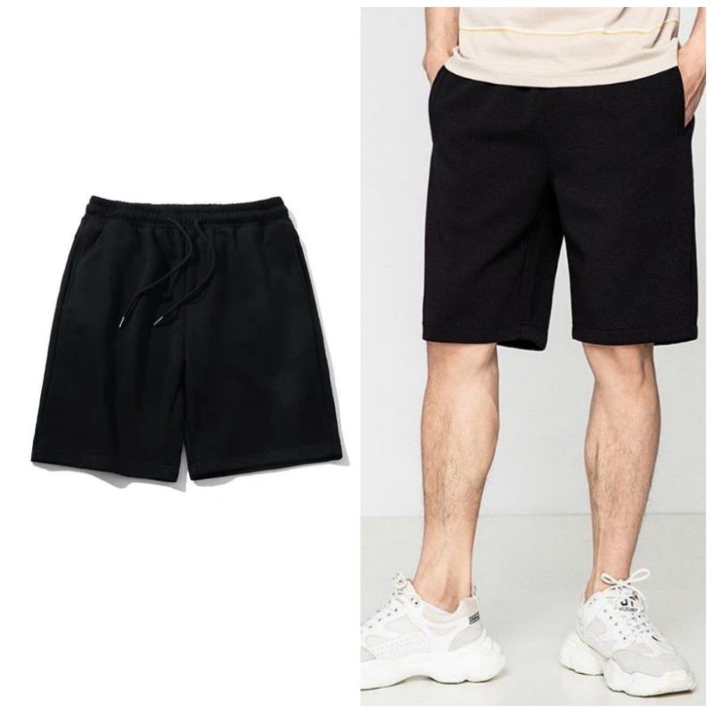 Quần short nam nữ thun nỉ cotton unisex 40kg - 95kg | BigBuy360 - bigbuy360.vn