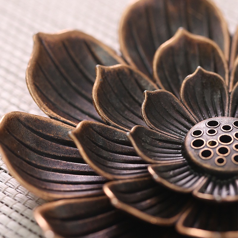 Đế cắm nhang vòng đặt nhang cây hình hoa sen lớn