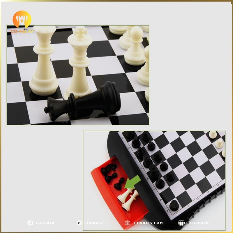 Cờ Vua Nam Châm Mini Có Hộc Đựng - Độc Lạ