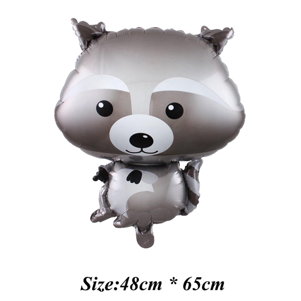 Bong bóng trang trí tiệc sinh nhật hình sóc/ cáo/ chồn tự chọn độc đáo