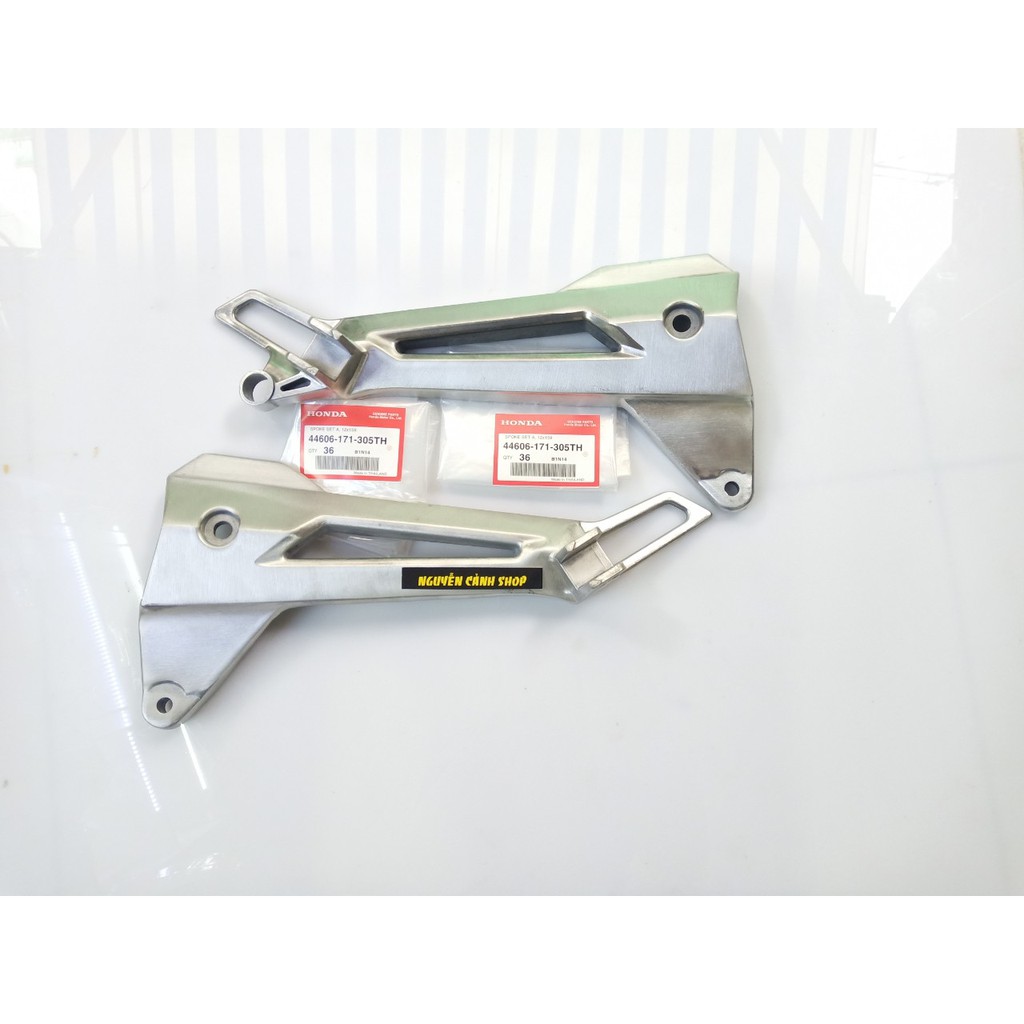 Gác chân nhôm xe wave 125