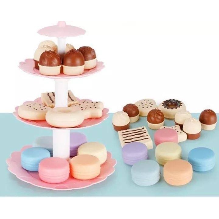 Đồ chơi tháp bánh ngọt cho bé 860148 - Little Maven Official Store