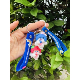 Móc khóa gấu đội nón