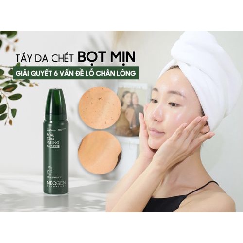 Tẩy Da Chết Bọt Mịn BHA Pore Zero Peeling Mousse Neogen Dermalogy 100ml