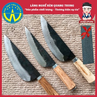 Dao bầu lọc thịt thép nhíp ô tô chất lượng cao [Tặng kèm đá mài]