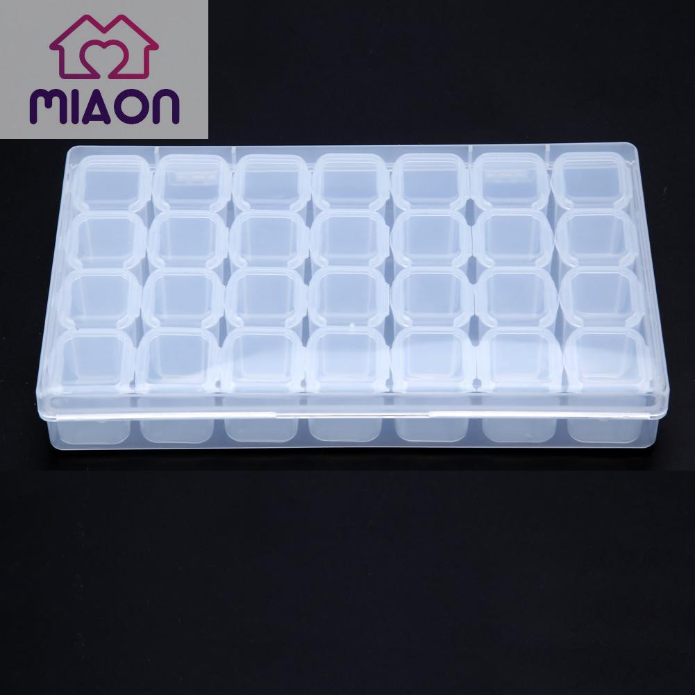 Hộp nhựa đựng đồ trang sức nhỏ 28 ngăn chứa tiện dụng bền bỉ
