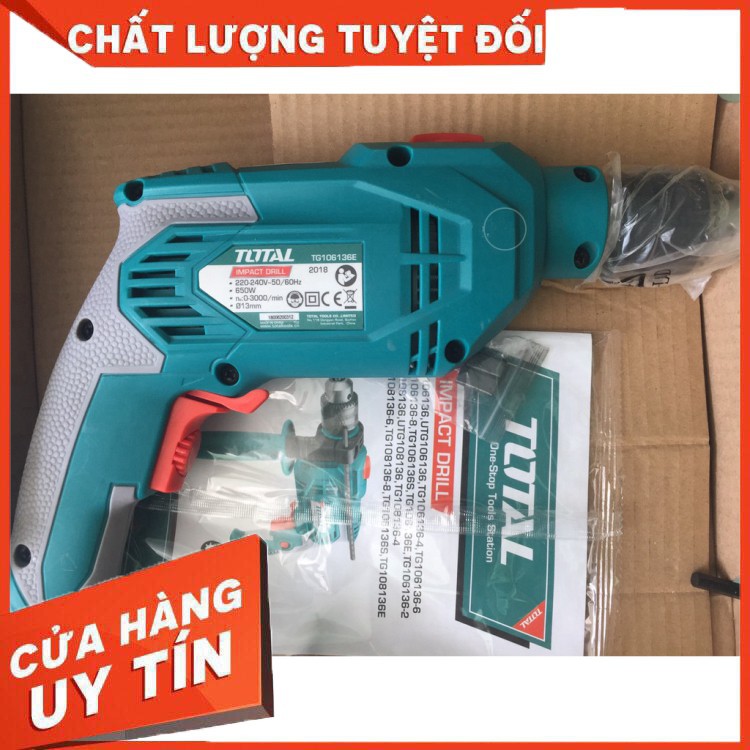 Máy Khoan Động Lực 650W TOTAL TG106136E [bảo hành chính hãng]