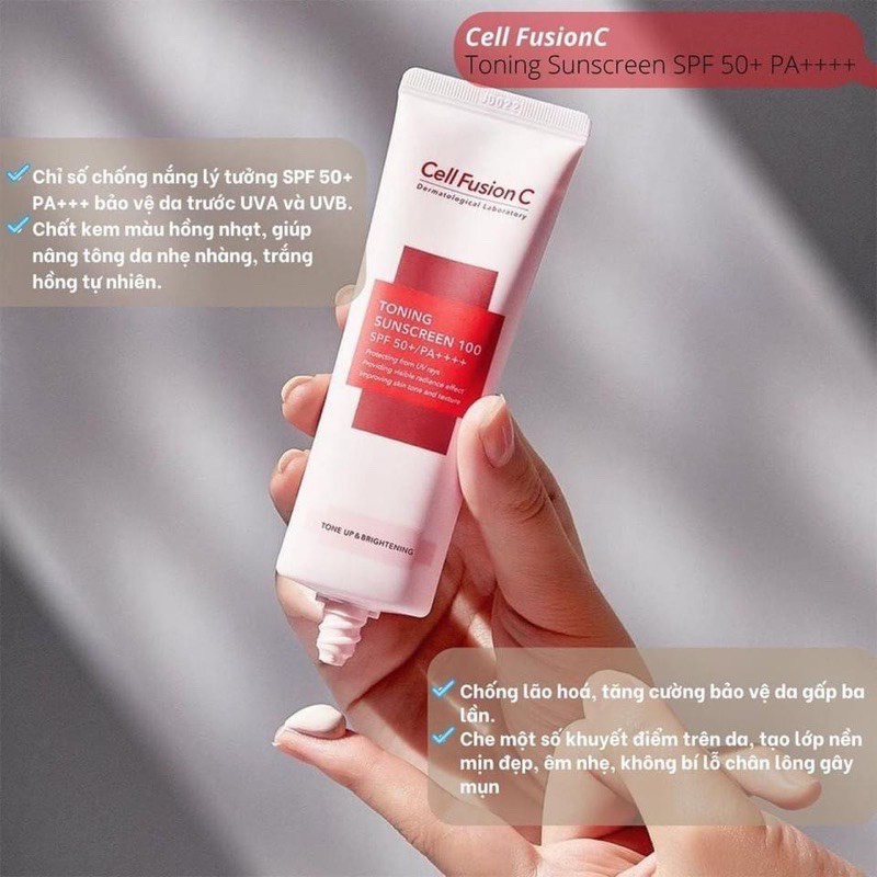 Kem Chống Nắng CELL FUSION C LASER SUNSCREEN SPF 50+ PA+++ (TUÝP TO)