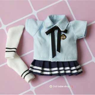 Đồng phục học sinh cho doll 1:12 1:8