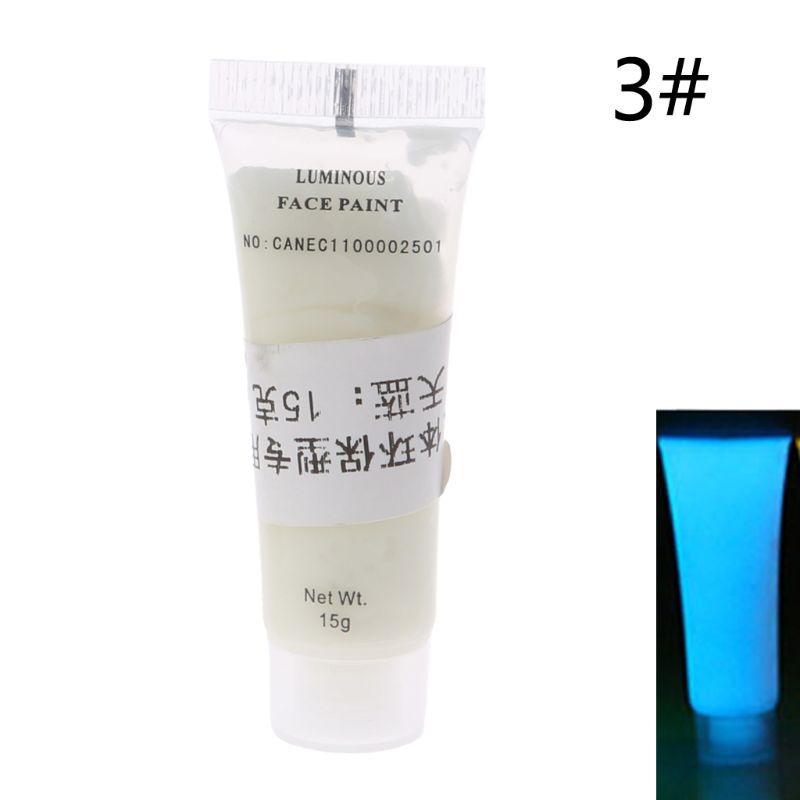 Sơn dạ quang cơ thể 10 màu sắc lựa chọn không độc hại 0.52oz