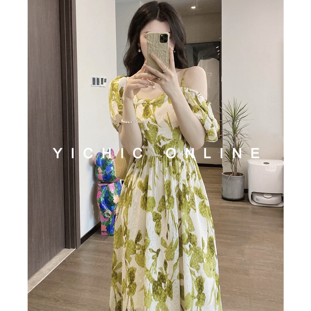Đầm Maxi Tay Ngắn In Hoa Thời Trang Mùa Hè Dễ Phối Đồ Cho Nữ
