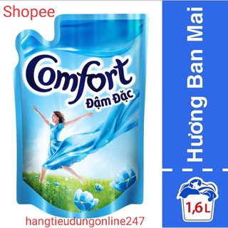Nước xả vải comfort hương nắng mai đậm đặc túi 1.6l, 9 túi/thùng