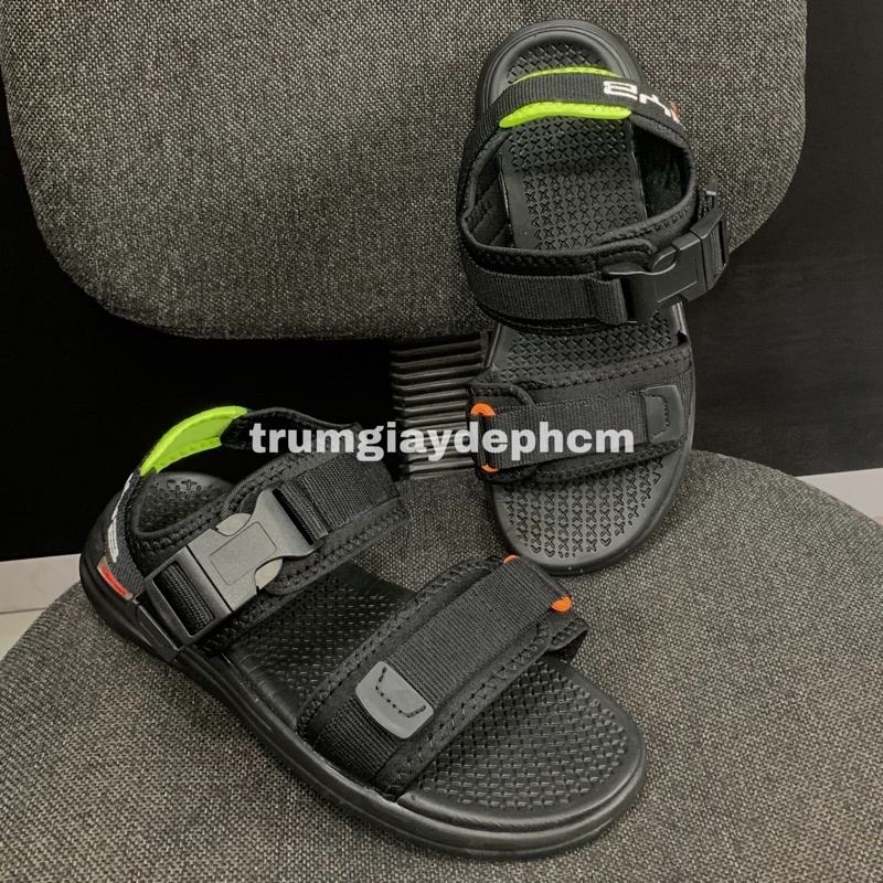 Giày Sandal Vento Chính Hãng Nam Nữ Đế Siêu Êm - NB38B Đen