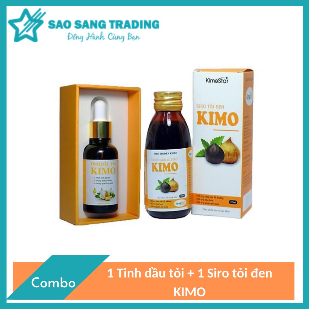 1 Tinh dầu tỏi và 1 Siro tỏi đen KIMO | Tăng sức đề kháng, miễn dịch khỏe cho bé và cả nhà.