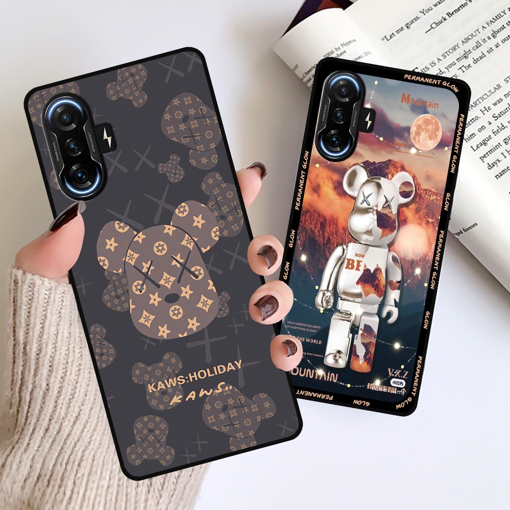 Ốp Xiaomi K40 / K40 Pro / K40 Pro Plus / K40 Pro+ in hình họa tiết Mountain, Be@rbrick dễ thương (T13 - T18)