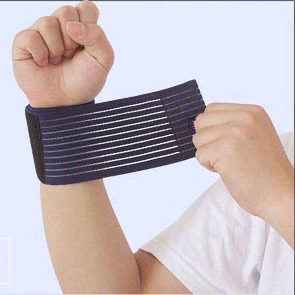 Mayshow Hỗ trợ 15inch Dây đeo phòng tập thể dục Đàn hồi băng Palm Palm Hand Nẹp cổ tay Nẹp thể thao
