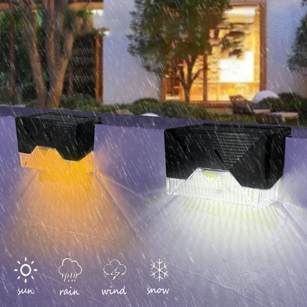 Đèn LED Năng Lượng Mặt Trời Chống Thấm Nước IP65 Gắn Hàng Rào Ngoài Trời