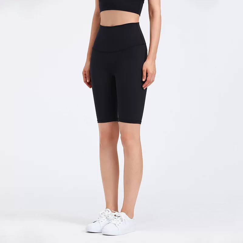 Quần Legging Ngắn Lưng Cao Tập Yoga Thời Trang Cho Nữ