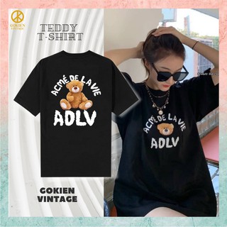ÁO PHÔNG GẤU áo thun unisex tay lỡ nam nữ chuẩn form, Gokien Vintage