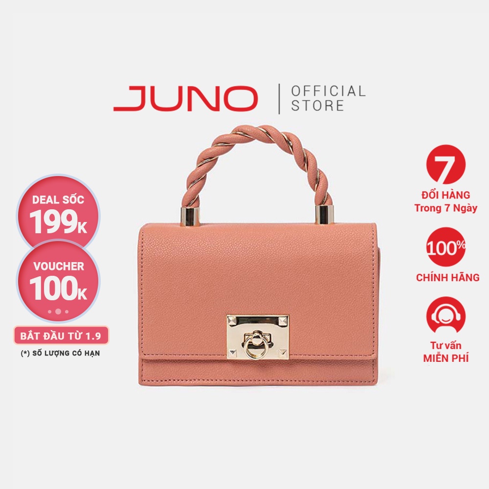 Túi Xách Nhỏ Nữ Thời Trang JUNO Tay Cầm Xoắn TXN512