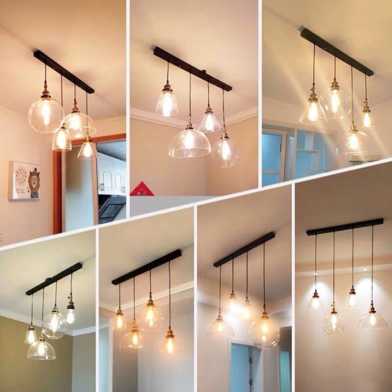 ĐÈN THẢ TRANG TRÍ THỦY TINH ABCD YJP-22 KÈM THÊM BÓNG#DENTHATHUYTINH