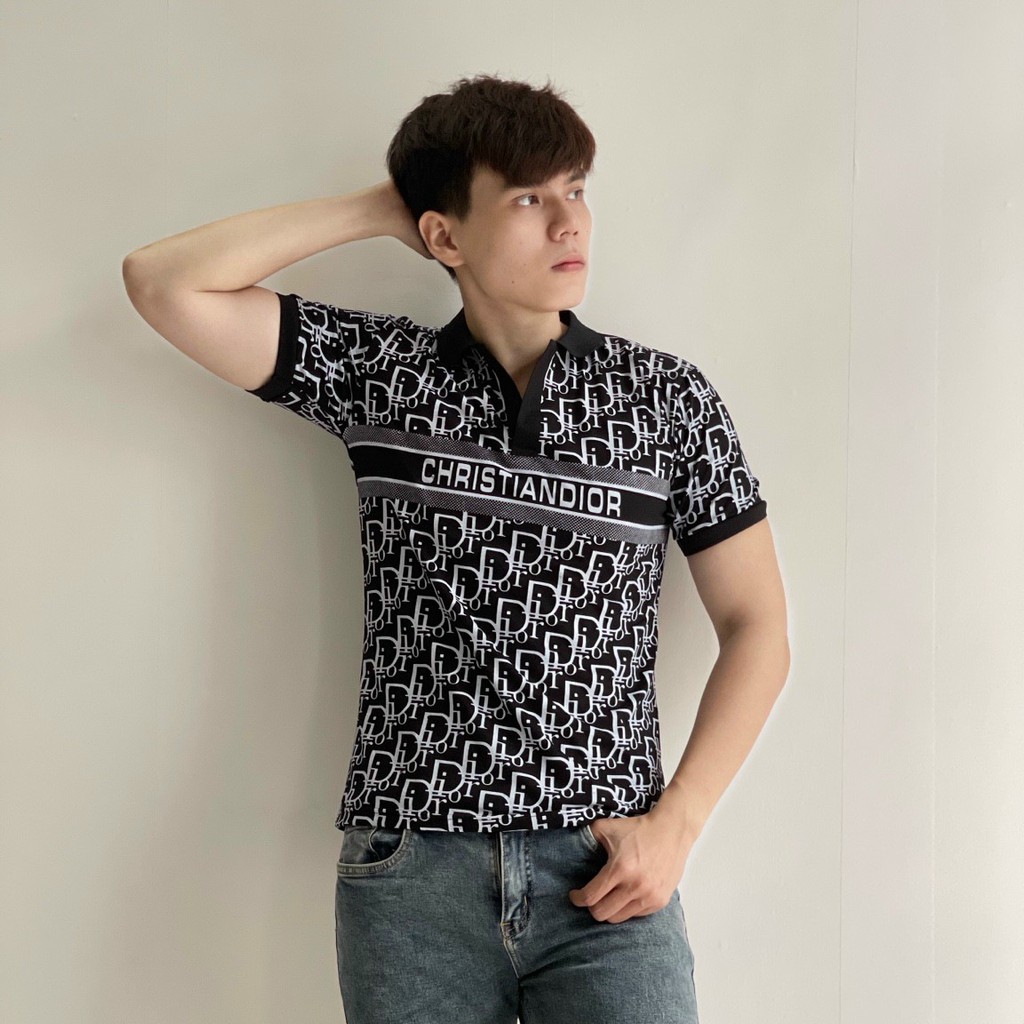 Áo thun nam nữ POLO vải cá sấu cotton cao cấp ngắn tay in hoa vặn siêu Hot - TT27 | BigBuy360 - bigbuy360.vn