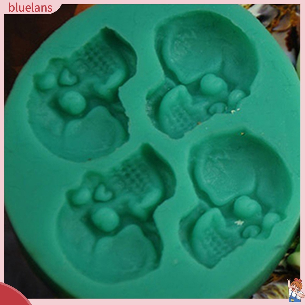 Khuôn làm bánh kẹo hình đầu lâu 3D