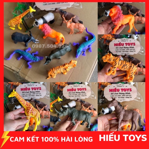 Mô Hình Động Vật Sét 10 Thú Rừng Cỡ Lớn  Chất Liệu Cao Cấp An Toàn Cho Bé Đồ Chơi Trẻ Em Từ 1 Đến 8 Tuổi Hiếu Toys