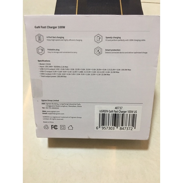 Củ sạc nhanh 100w / 65w  Ugreen GaN PD