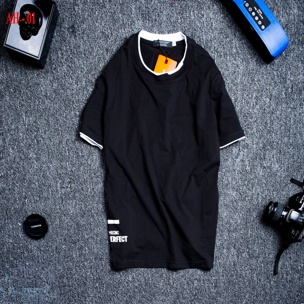 Áo Cotton nam AH 01 100% không bai không xù , không nhăn | BigBuy360 - bigbuy360.vn