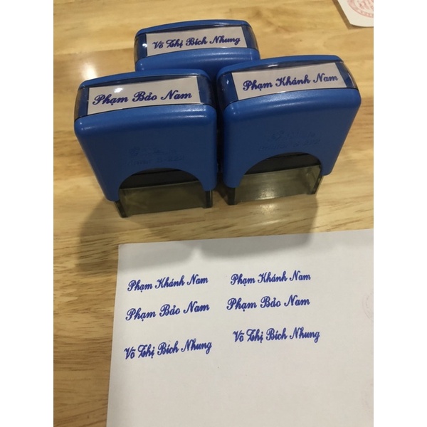 Khắc dấu tên 1 dòng Shiny tốt, giá siêu rẻ khắc siêu đẹp