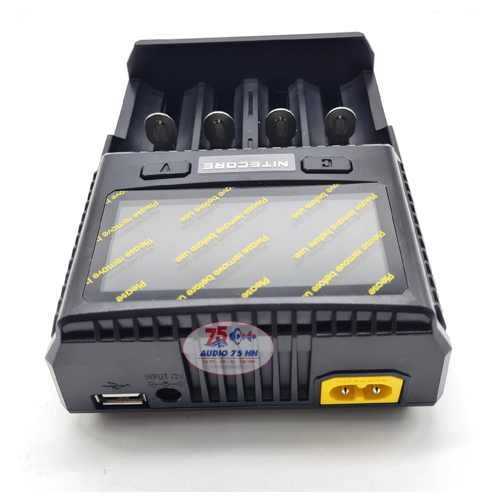 {Hàng chính hãng} Bộ Sạc pin thông minh siêu nhanh 6A Nitecore SC4, hiển thị thông số pin