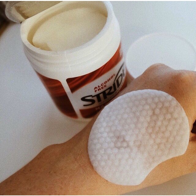 Miếng lau giảm mụn Stridex BHA 0.5%/2% 55 Pads Hỗ trợ giảm mụn, peel da, sạch da