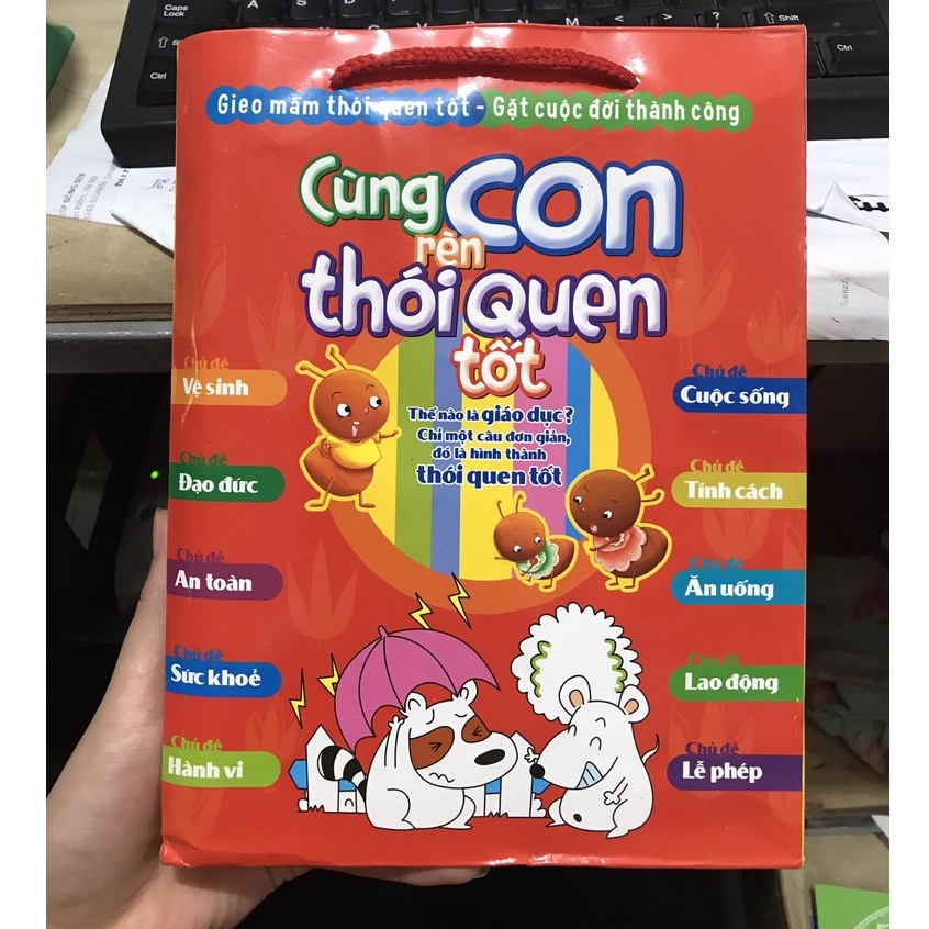 Sách - Combo Cùng con rèn thói quen tốt Hành vi+Vệ sinh+Đạo đức+An toàn+Sức khỏe+Cuộc sống+Tính cách+ăn uống( 10 cuốn )