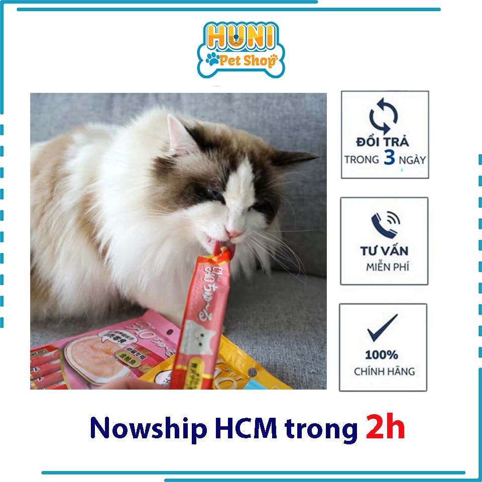 SÚP THƯỞNG CIAO CHURU cho mèo GÓI 20 THANH - Huni petshop