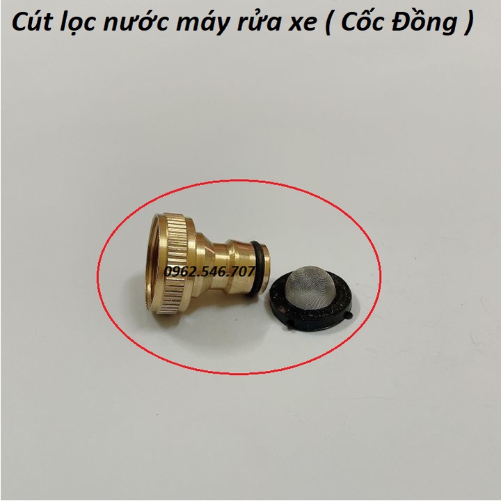Đầu lọc nước - Cút lọc nước đầu vào máy rửa xe áp lực cao - khớp nối nhanh đầu nước vào cho máy rửa xe