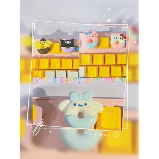 Keycap hoạt hình donut Cinamoroll Kuromi chỉ dành cho bàn phím cơ
